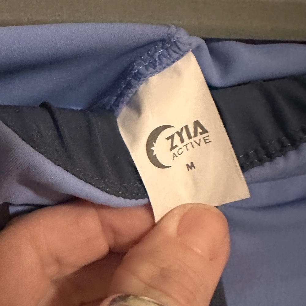 ZYIA Women's Athletic Shorts in Blue - Picture 4 of 5